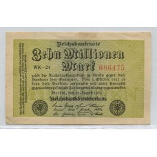 ALEMANIA 1923 10000000 MARCOS BILLETE EN BUEN ESTADO